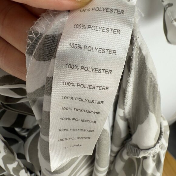 APRICOT Transitionnal Zebra Print Flowy Ruffles Midi Maxi White Green Dress‎ S - Picture 11 of 11